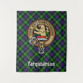 Tenture Clan Farquharson Crest sur Tartan (Devant)