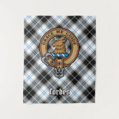 Tenture Clan Forbes Crest sur la robe Tartan (Devant)