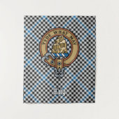 Tenture Clan Haig Crest over Check Tartan (Devant)