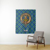 Tenture Clan Keith Crest sur Tartan (En situation)