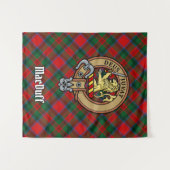 Tenture Clan MacDuff Crest sur Tartan Tapestry (Devant (Horizontal))