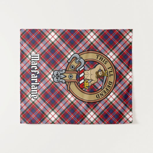 Tenture Clan MacFarlane Crest sur le tatan de robe (Devant (Horizontal))