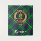 Tenture Clan MacIntyre Crest sur Tartan (Devant)