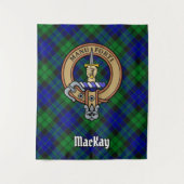 Tenture Clan MacKay Crest sur Tartan (Devant)
