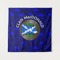 Clan MacKenzie Crest & Tartan Knot sur le chardon
