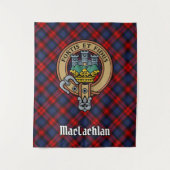 Tenture Clan MacLachlan Crest sur Tartan (Devant)