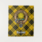 Tenture Clan MacLeod de Lewis Crest sur Tartan (Devant)