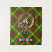 Tenture Clan MacMillan Crest sur Tartan (Devant)