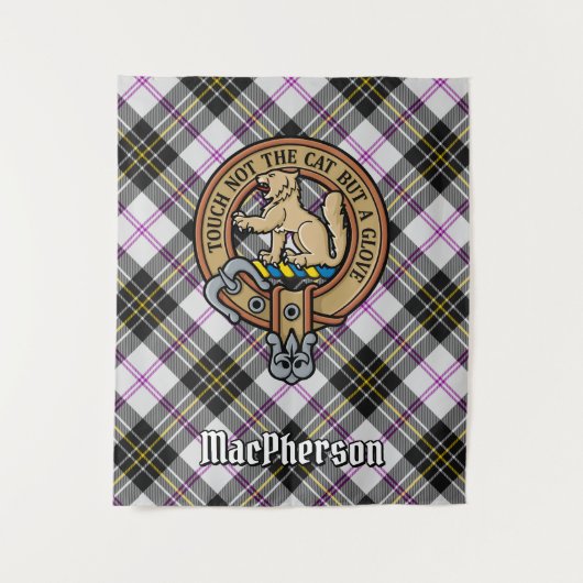 Tenture Clan MacPherson Crest sur le tatan de robe (Devant)