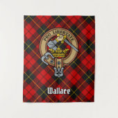 Tenture Clan Wallace Crest sur Tartan (Devant)