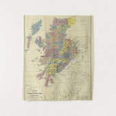 Tenture Clans Of Scotland Historical Map Locations Des Cla (Devant)