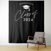 Tenture Classe de 2024 Graduation simple (En situation)