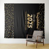 Tenture Classe de 2025 Graduation Photo Booth Backdrop (En situation (horizontale))