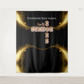 Tenture Classe de 2025 Graduation Photo Booth Backdrop (Devant)