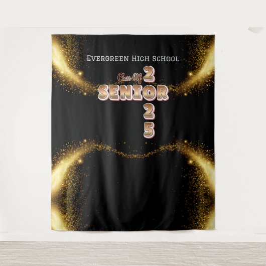 Tenture Classe de 2025 Graduation Photo Booth Backdrop (Devant)