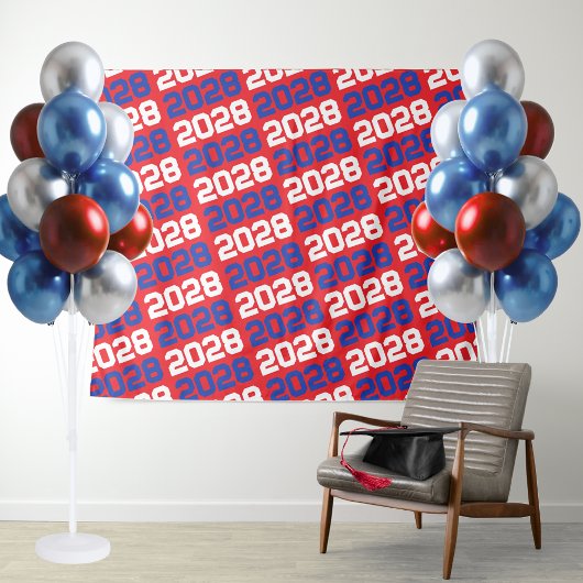 Tenture Classe de diplôme rouge et bleu - Contexte de l'an