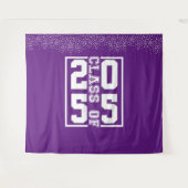 Tenture Classe de fin d'études de typographie sportive vio (Devant (Horizontal))