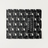 Tenture CLASSE DE Motif Photo Prop noir blanc (Devant (Horizontal))