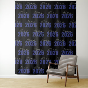 Tenture Classe de Parties scintillant Bleue Marine de 2026