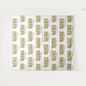 Tenture Classe de Parties scintillant d'or de 2026 Fond ph (Devant (Horizontal))