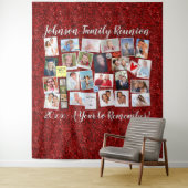Tenture Classe de Parties scintillant rouges ou collection (En situation)