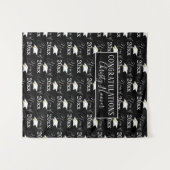 Tenture CLASSE D'Étudiant Nom Du Script Photo Prop Black (Devant (Horizontal))