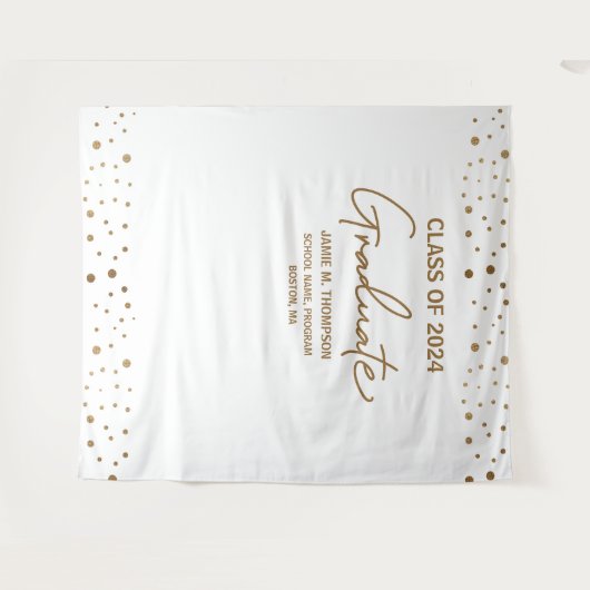 Tenture Classe d'or blanc de 2024 (Devant (Horizontal))