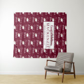 Tenture CLASSE Maroon Moderne DE 20XX Motif Photo Op (En situation (horizontale))