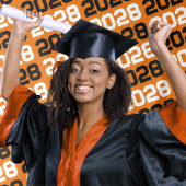 Tenture Classe Orange et Noir - Classement de l'année Cont