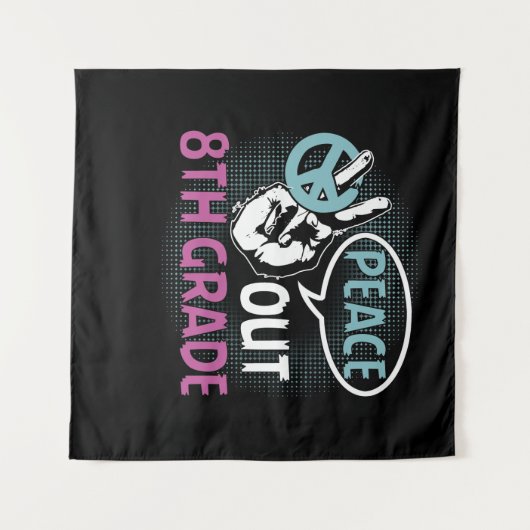 Tenture Classe Peace Out 8e (Devant (Horizontal))