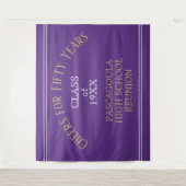 Tenture Classe personnalisée 50 ANNÉE reunion tapestry bac (Devant)