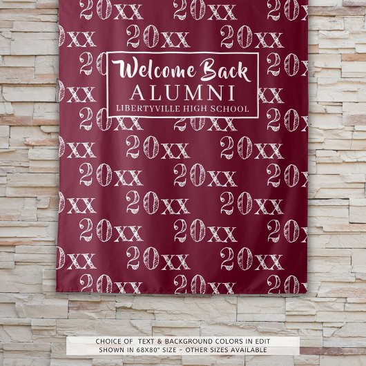 Tenture Classe Réunion Année Maroon Arrière-plan Photo Pro