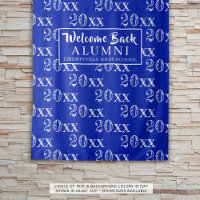Classe Réunion Année Royal Blue Photo Prop Backdro