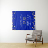 Tenture Classe Réunion Bienvenue Alumni Royal Blue Gold St (En situation (horizontale))