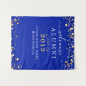 Tenture Classe Réunion Bienvenue Alumni Royal Blue Gold St (Devant (Horizontal))