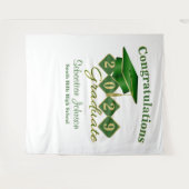 Tenture Classement Vert & Gold Party Contexte (Devant (Horizontal))