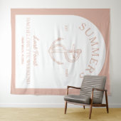 Tenture Classic Côtier Moderne Élégant Boho Bachelorette (En situation (horizontale))