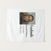 Tenture Classic graduation ajouter photo nom classe année  (Devant (Horizontal))