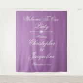 Tenture Classic Script Names Photobooth Mariage fond (Devant)