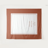 Tenture Classic Terracotta Mariage Photo Booth Arrière-pla (Devant (Horizontal))