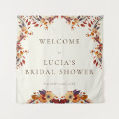 Tenture Classique Bienvenue à une douche de mariée de fleu (Devant)