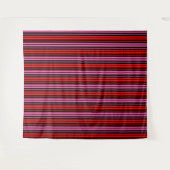 Tenture Classique design à rayures verticales rouge et ros (Devant (Horizontal))