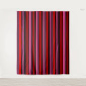 Tenture Classique design à rayures verticales rouge et ros (Devant)