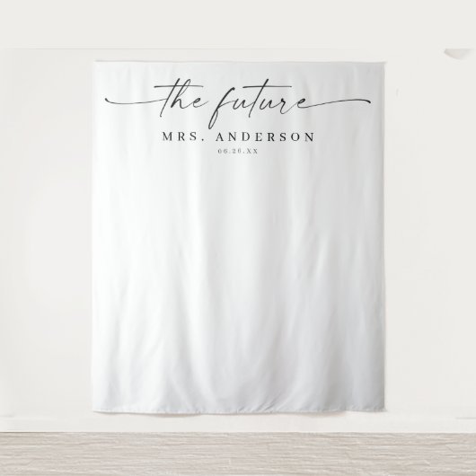 Tenture Classique Future Mme Décor de mariage (Devant)