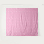 Tenture Classique pois blanc sur rose pâle moderne (Devant (Horizontal))