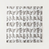 Tenture Classique Unicorne Antique Mythique Magie Créature (Devant (Horizontal))