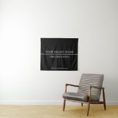 Tenture Classy Minimalist White Text Black Wall Design (En situation (horizontale))
