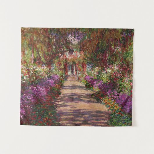 Tenture Claude Monet | A Pathway à Monet's Garden (Devant (Horizontal))