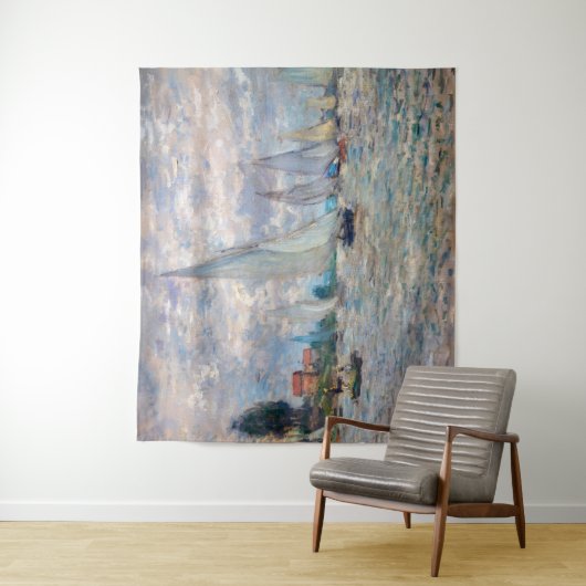 Tenture Claude Monet - Bateaux Regatta à Argenteuil (En situation)