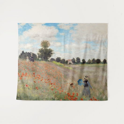 Tenture Claude Monet - Champ de coquelicots (Devant (Horizontal))